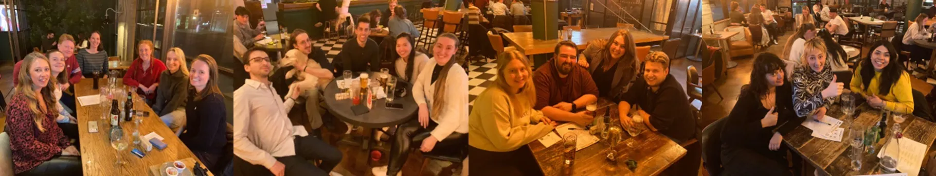 People in a full pub enjoying a quiz
